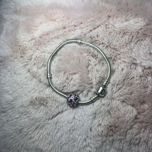 Pandora Pink Diamond Charm